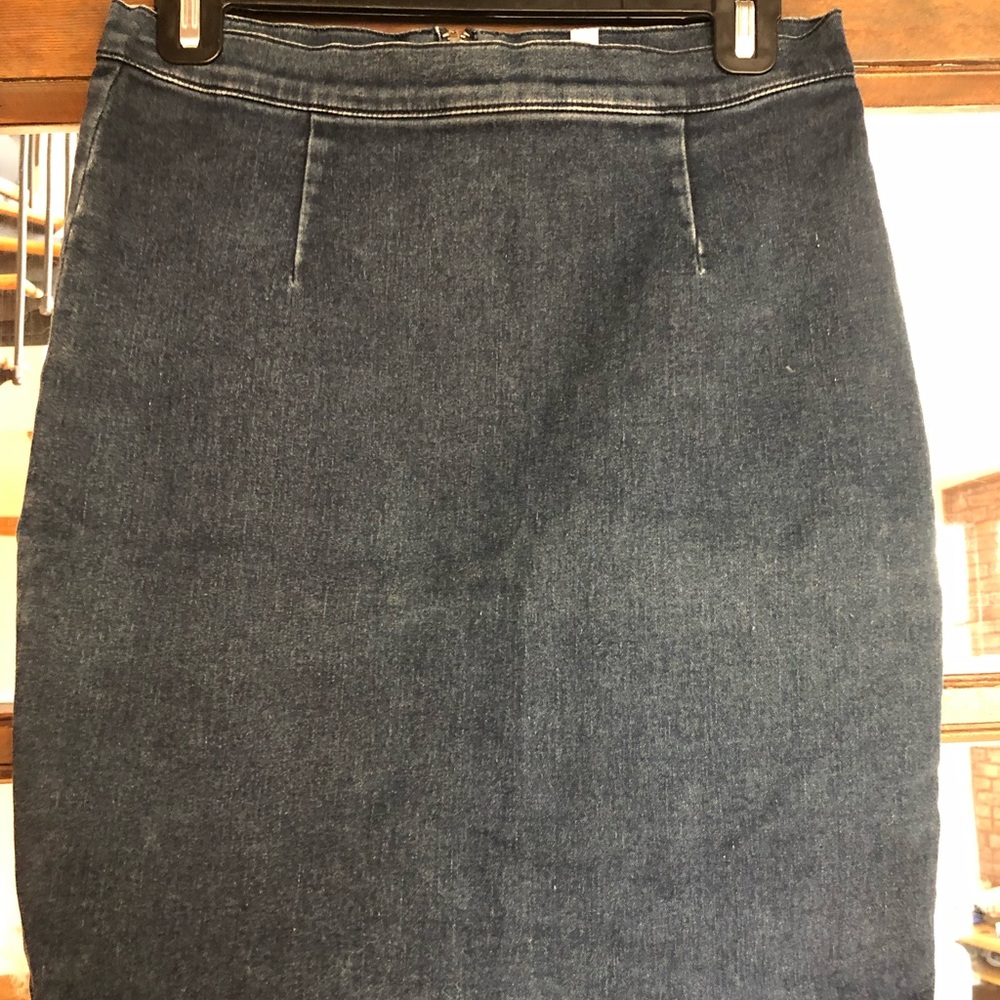 Silence and Noise Stretchy Jean Pencil Skirt